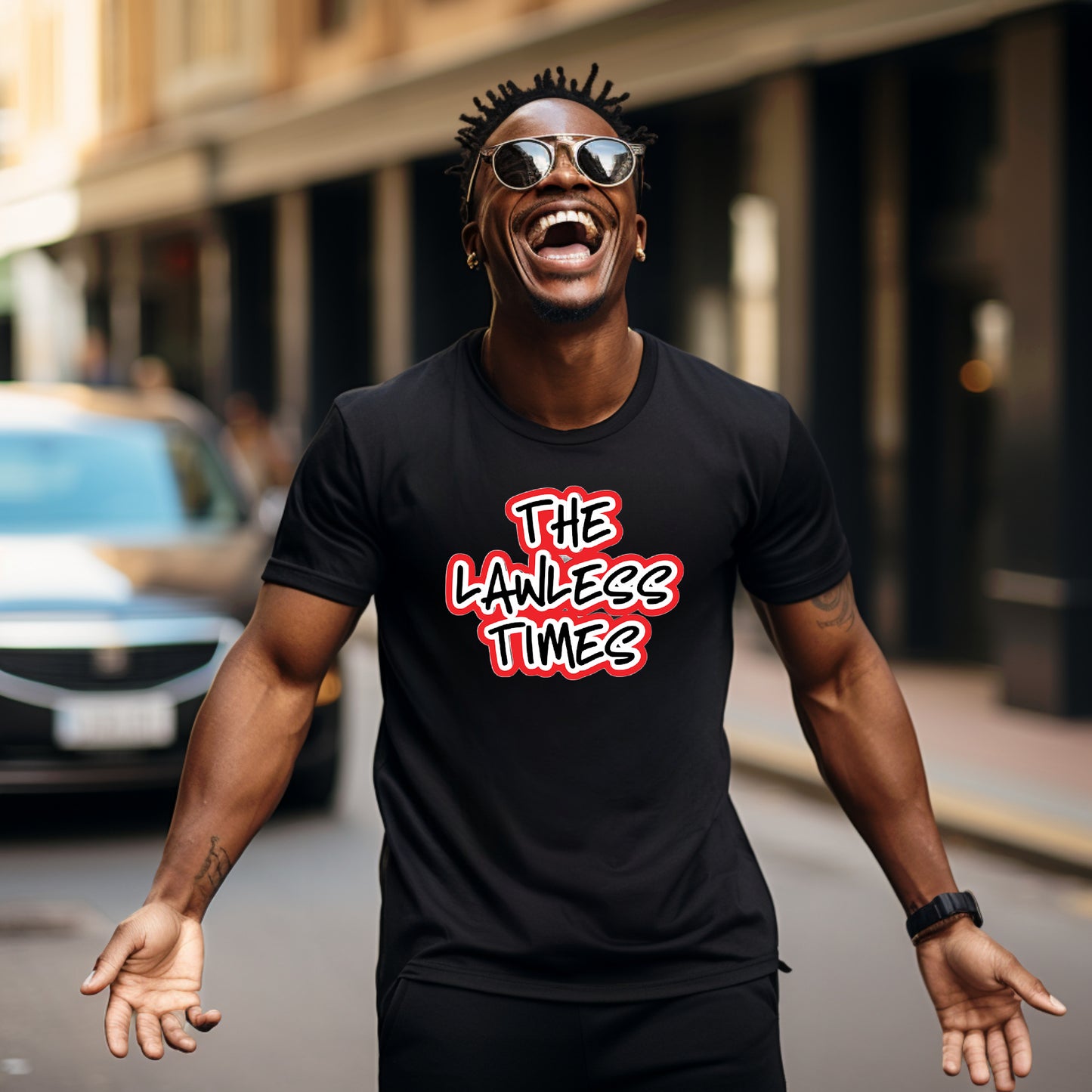 The Lawless Times Stacked Logo T-Shirt