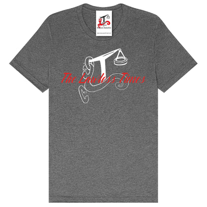 The Lawless Times | Script Logo Design T-Shirt - Dark Gray